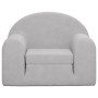 Sofá cama infantil felpa suave gris claro de , Mobiliario para bebés y niños pequeños - Ref: Foro24-357017, Precio: 37,58 €, ...