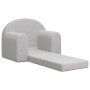 Sofá cama infantil felpa suave gris claro de , Mobiliario para bebés y niños pequeños - Ref: Foro24-357017, Precio: 37,58 €, ...