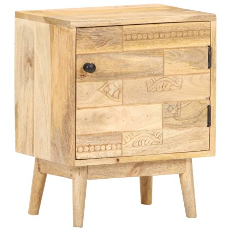 Mesita de noche de madera maciza de mango 40x30x50 cm de vidaXL, Mesitas de noche - Ref: Foro24-320947, Precio: 113,99 €, Des...