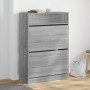 Schuhschrank mit 2 Klappschubladen Sonomagrau 80x34x116 cm von , Schuhregale und Schuhorganisatoren - Ref: Foro24-3214411, Pr...