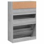 Schuhschrank mit 2 Klappschubladen Sonomagrau 80x34x116 cm von , Schuhregale und Schuhorganisatoren - Ref: Foro24-3214411, Pr...