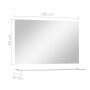 Wall mirror with tempered glass shelf 100x60 cm by , Mirrors - Ref: Foro24-326250, Price: 51,63 €, Discount: %