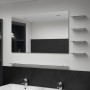 Wall mirror with 5 shelves silver 100x60 cm by , Mirrors - Ref: Foro24-326252, Price: 49,33 €, Discount: %