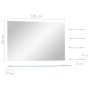 Wall mirror with 5 shelves silver 100x60 cm by , Mirrors - Ref: Foro24-326252, Price: 49,33 €, Discount: %