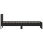 Estructura cama con cabecero madera ingeniería negro 90x200 cm de , Camas y somieres - Ref: Foro24-838625, Precio: 84,42 €, D...