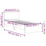 Estructura cama con cabecero madera ingeniería negro 90x200 cm de , Camas y somieres - Ref: Foro24-838625, Precio: 84,42 €, D...