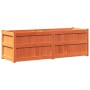 Outdoor planter solid wax brown pine wood 150x50x50 cm by , Pots and planters - Ref: Foro24-837486, Price: 105,52 €, Discount: %