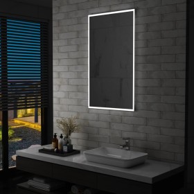 Espejo de pared de baño con LED 60x100 cm de vidaXL, Espejos - Ref: Foro24-144719, Precio: 124,99 €, Descuento: %