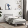 Bed frame headboard LED lights Sonoma gray 75x190 cm by , Beds and slatted bases - Ref: Foro24-838755, Price: 76,71 €, Discou...