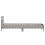 Bed frame headboard LED lights Sonoma gray 75x190 cm by , Beds and slatted bases - Ref: Foro24-838755, Price: 76,71 €, Discou...