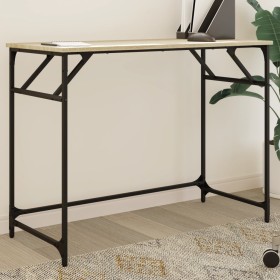 Engineered wood and steel Sonoma oak desk 100x45x76 cm by , Desks - Ref: Foro24-842267, Price: 45,45 €, Discount: %