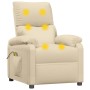 Cream fabric massage chair by , Electric massage chairs - Ref: Foro24-348468, Price: 195,02 €, Discount: %