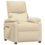 Cream fabric massage chair by , Electric massage chairs - Ref: Foro24-348468, Price: 195,02 €, Discount: %