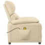 Cream fabric massage chair by , Electric massage chairs - Ref: Foro24-348468, Price: 195,02 €, Discount: %