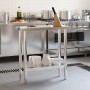 Stainless steel kitchen work table 82.5x30x85 cm by , Restoration - Ref: Foro24-376451, Price: 132,95 €, Discount: %