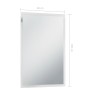 Espejo de pared de baño con LED 60x100 cm de vidaXL, Espejos - Ref: Foro24-144719, Precio: 141,18 €, Descuento: %