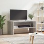 Sonoma gray engineered wood TV cabinet 80x40x40 cm by , TV Furniture - Ref: Foro24-815235, Price: 47,36 €, Discount: %