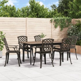 Garden chairs 6 units cast aluminum bronze by , Garden chairs - Ref: Foro24-3216319, Price: 781,99 €, Discount: %