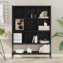 Estantería de madera de ingeniería negra 102x30x141,5 cm de , Librerías y estanterías - Ref: Foro24-3214329, Precio: 106,86 €...