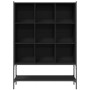 Black engineered wood shelf 102x30x141.5 cm by , Bookcases and shelves - Ref: Foro24-3214329, Price: 106,86 €, Discount: %