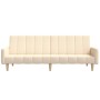 2-seater sofa bed in cream fabric by , Sofas - Ref: Foro24-375761, Price: 254,91 €, Discount: %