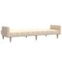 2-seater sofa bed in cream fabric by , Sofas - Ref: Foro24-375761, Price: 254,91 €, Discount: %