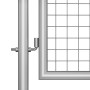 Silver galvanized steel garden gate 306x175 cm by vidaXL, garden gates - Ref: Foro24-144763, Price: 389,86 €, Discount: %