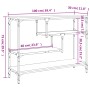 Mesa consola madera de ingeniería gris Sonoma 100x30x75 cm de , Mesas auxiliares - Ref: Foro24-838916, Precio: 73,91 €, Descu...