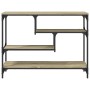 Mesa consola madera de ingeniería roble Sonoma 100x30x75 cm de , Mesas auxiliares - Ref: Foro24-838914, Precio: 71,61 €, Desc...