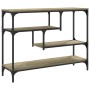 Mesa consola madera de ingeniería roble Sonoma 100x30x75 cm de , Mesas auxiliares - Ref: Foro24-838914, Precio: 71,61 €, Desc...