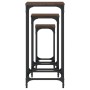 Stackable side tables 3 units oak brown engineered wood by , Side tables - Ref: Foro24-838942, Price: 47,61 €, Discount: %