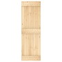 Sliding door with solid pine wood hardware 70x210 cm by , Doors - Ref: Foro24-3203124, Price: 173,55 €, Discount: %