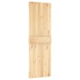 Puerta corredera con herrajes madera maciza de pino 70x210 cm de , Puertas - Ref: Foro24-3203124, Precio: 150,90 €, Descuento: %