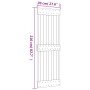 Puerta corredera con herrajes madera maciza de pino 70x210 cm de , Puertas - Ref: Foro24-3203215, Precio: 172,28 €, Descuento: %