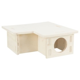 TRIXIE Haus für Nagetiere mit 3 Zimmern, Holz 25x10x25 cm von , Zubehör für Kleintierhabitate - Ref: Foro24-444017, Preis: 18...