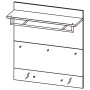 Germania GW-Berlebeck Paneelgarderobe grau von Germania, Hut- und Garderobenständer - Ref: Foro24-436477, Preis: 207,25 €, Ra...