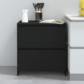 Black plywood sideboard 70x41x75 cm by , Sideboards - Ref: Foro24-809765, Price: 91,54 €, Discount: %