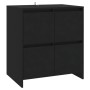 Aparador de madera contrachapada negro 70x41x75 cm de , Aparadores - Ref: Foro24-809765, Precio: 90,99 €, Descuento: %