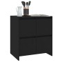 Aparador de madera contrachapada negro 70x41x75 cm de , Aparadores - Ref: Foro24-809765, Precio: 90,99 €, Descuento: %