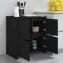 Aparador de madera contrachapada negro 70x41x75 cm de , Aparadores - Ref: Foro24-809765, Precio: 90,99 €, Descuento: %