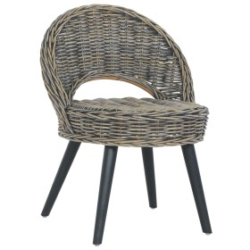 Butaca de ratán kubu negro de , Sillones - Ref: Foro24-285231, Precio: 193,87 €, Descuento: %