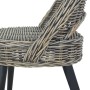 Black Kubu rattan armchair by , Armchairs - Ref: Foro24-285231, Price: 193,87 €, Discount: %