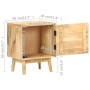 Mesita de noche de madera maciza de mango 40x30x50 cm de vidaXL, Mesitas de noche - Ref: Foro24-320947, Precio: 113,99 €, Des...