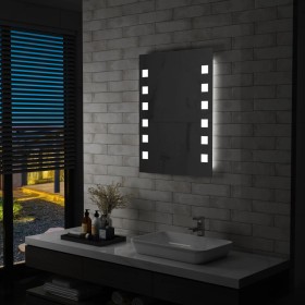 LED bathroom wall mirror 60x80 cm by vidaXL, Mirrors - Ref: Foro24-144700, Price: 68,85 €, Discount: %