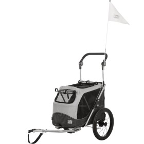 TRIXIE Grau Hundefahrradanhänger L von , Kinderwagen für Haustiere - Ref: Foro24-441837, Preis: 321,99 €, Rabatt: %