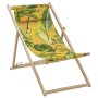 Madison La Grave yellow wooden beach chair 55x90x87 cm by , camping furniture - Ref: Foro24-447179, Price: 64,61 €, Discount: %