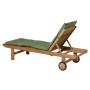 Madison Basic green sun lounger cushion 200x60 cm by , Cushions for chairs and sofas - Ref: Foro24-447166, Price: 77,65 €, Di...