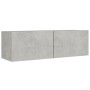 Set de muebles de TV 8 pzas madera contrachapada gris hormigón de , Muebles TV - Ref: Foro24-3114225, Precio: 304,71 €, Descu...