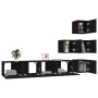 Schwarzer TV-Wandschrank aus Sperrholz von , TV-Möbel - Ref: Foro24-3114575, Preis: 201,99 €, Rabatt: %