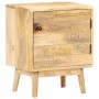 Mesita de noche de madera maciza de mango 40x30x50 cm de vidaXL, Mesitas de noche - Ref: Foro24-320947, Precio: 113,99 €, Des...